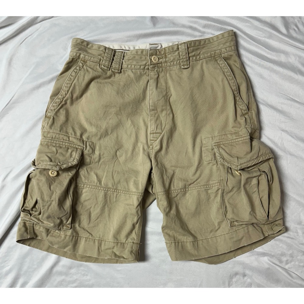 Polo Ralph Lauren Mens Gellar Fatigue Cargo Shorts Tan Khaki Cotton Chino 32 - Picture 3 of 15